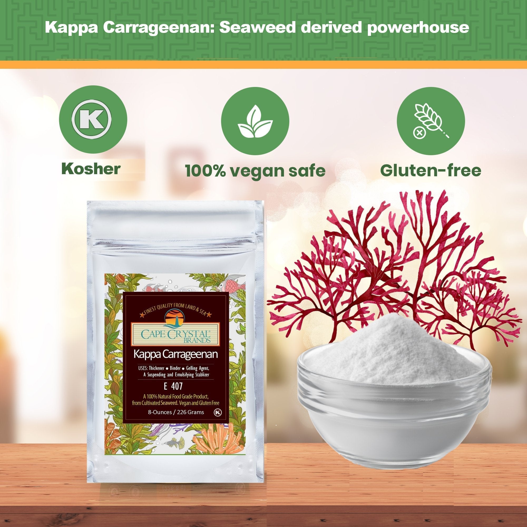 Hydrocolloid: Kappa Carrageenan – Cape Crystal Brands