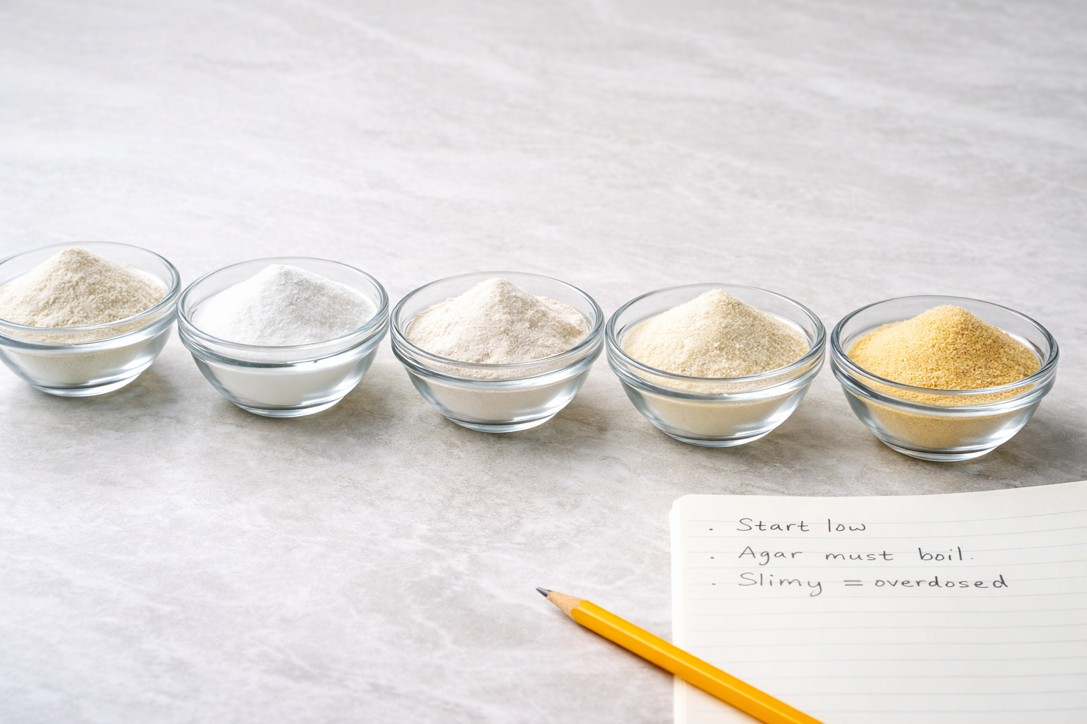 Hydrocolloid Rules of Thumb: Ratios, Mistakes & Fixes Chefs Use