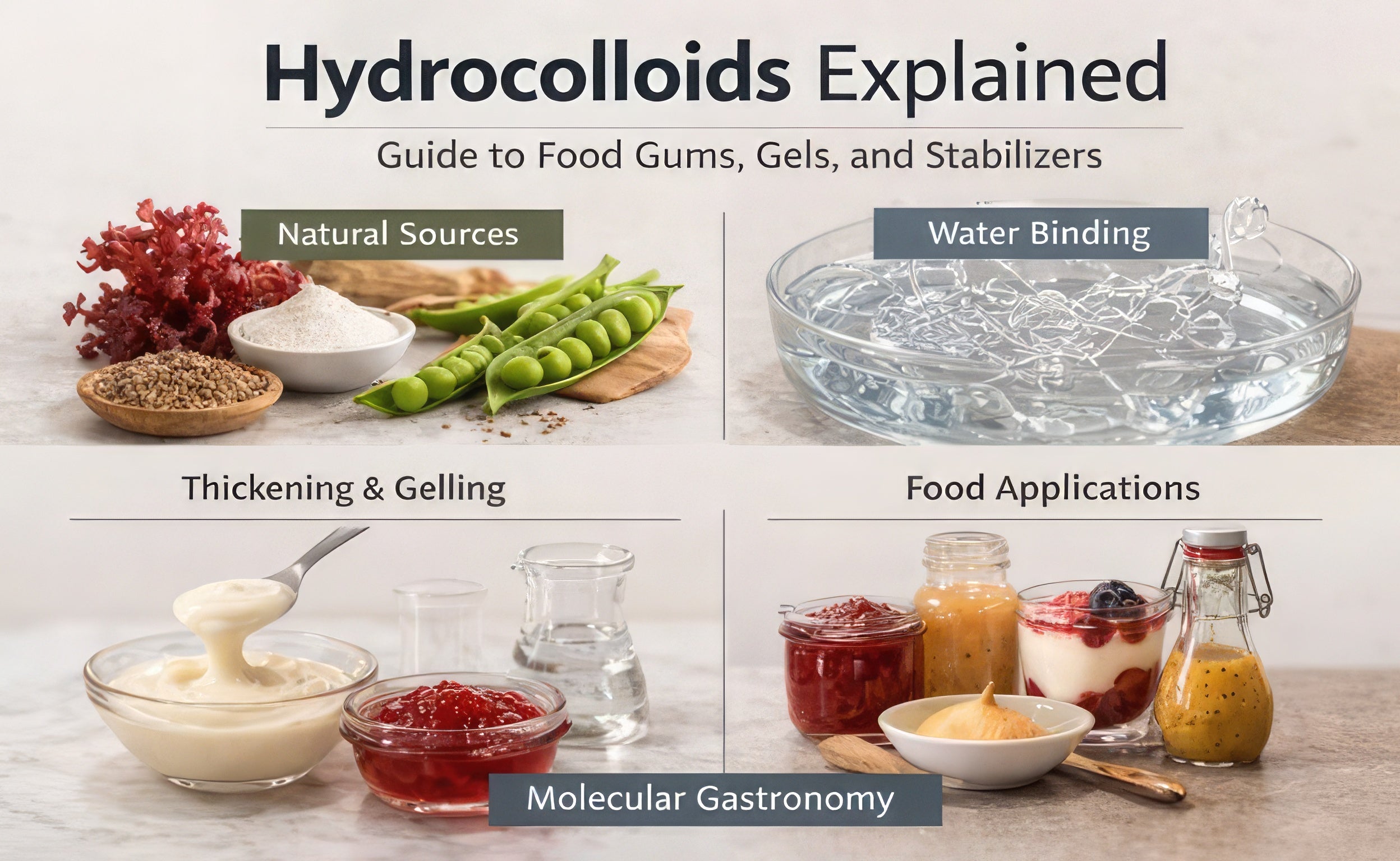 Hydrocolloids Explained: Food Gums, Gels and Texture
