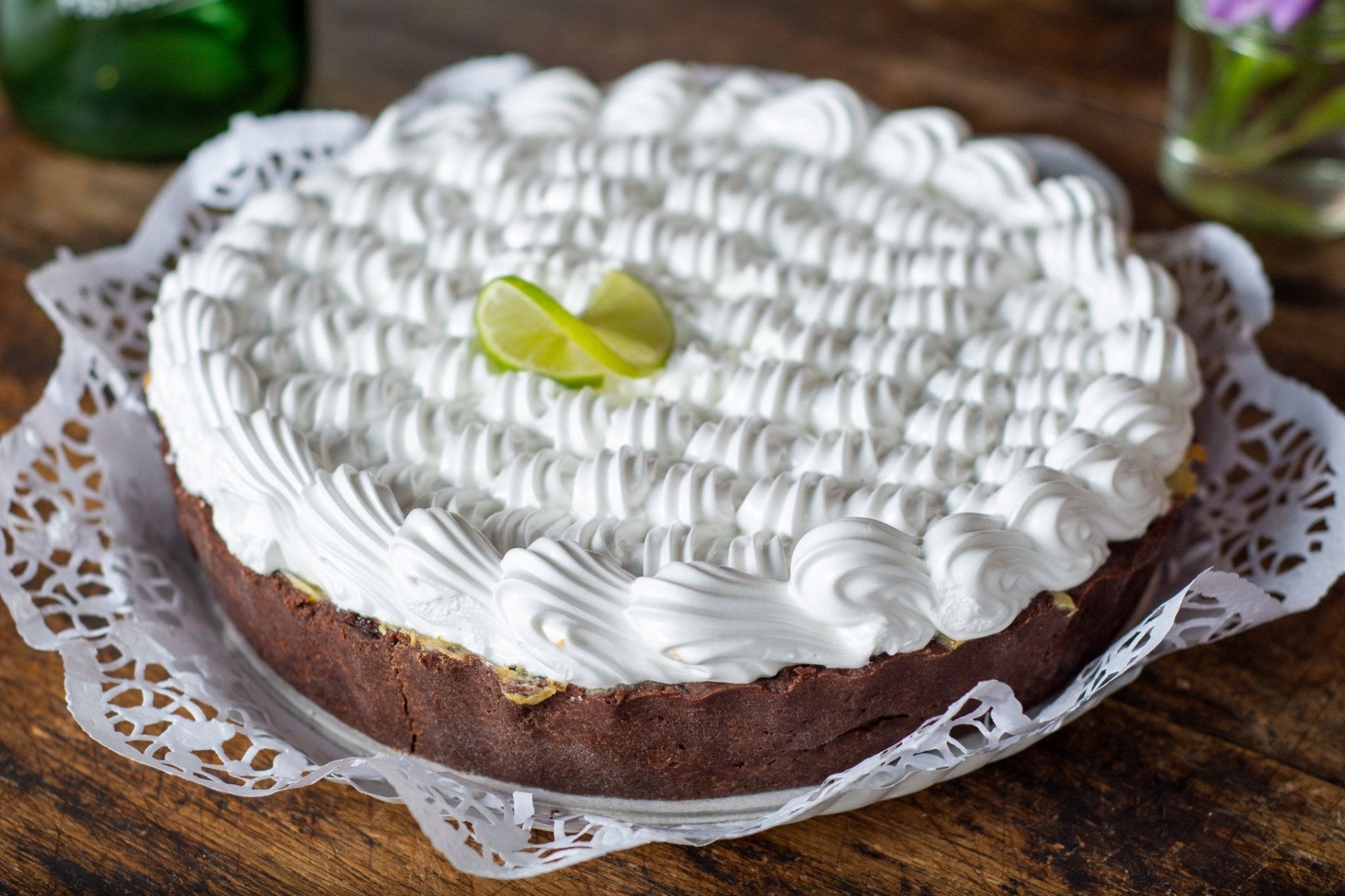 CHOCOLATE CREAMY LEMON PIE WITH AGAR AGAR - Cape Crystal Brands