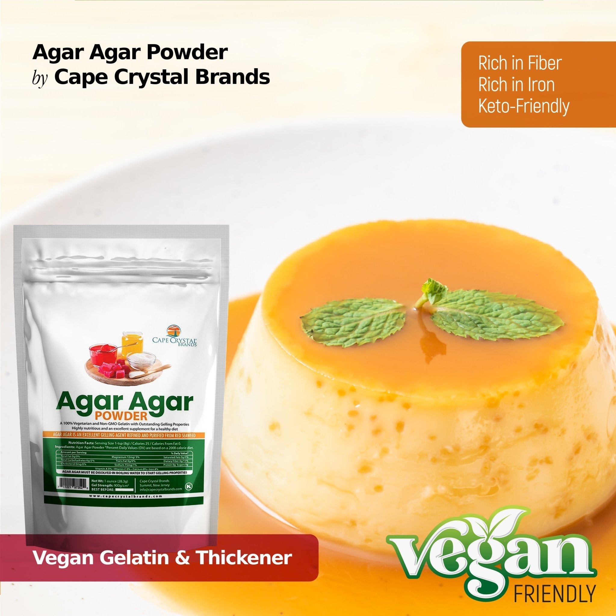 Hydrocolloid Agar Agar - Cape Crystal Brands