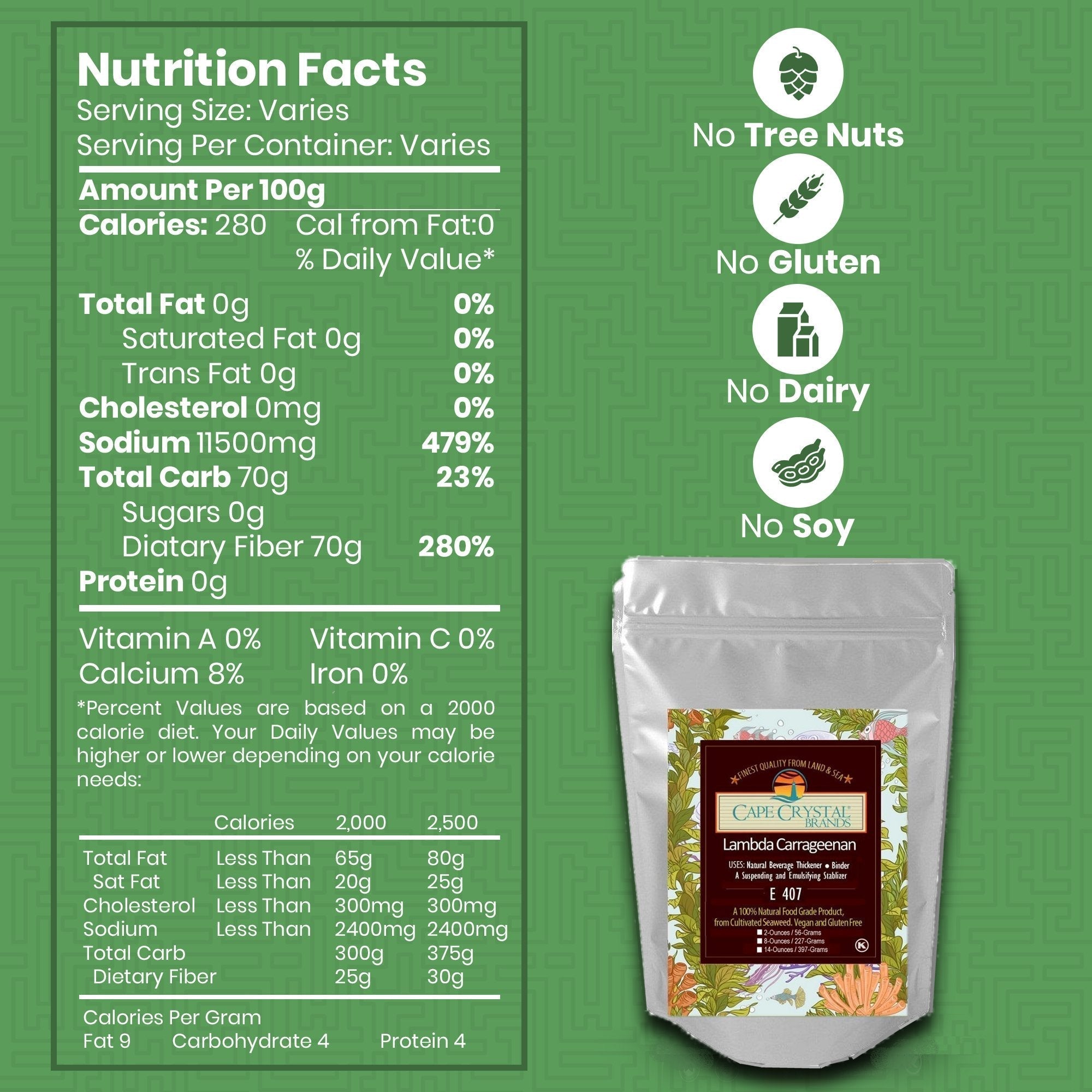 Hydrocolloid: Lambda Carrageenan - Cape Crystal Brands