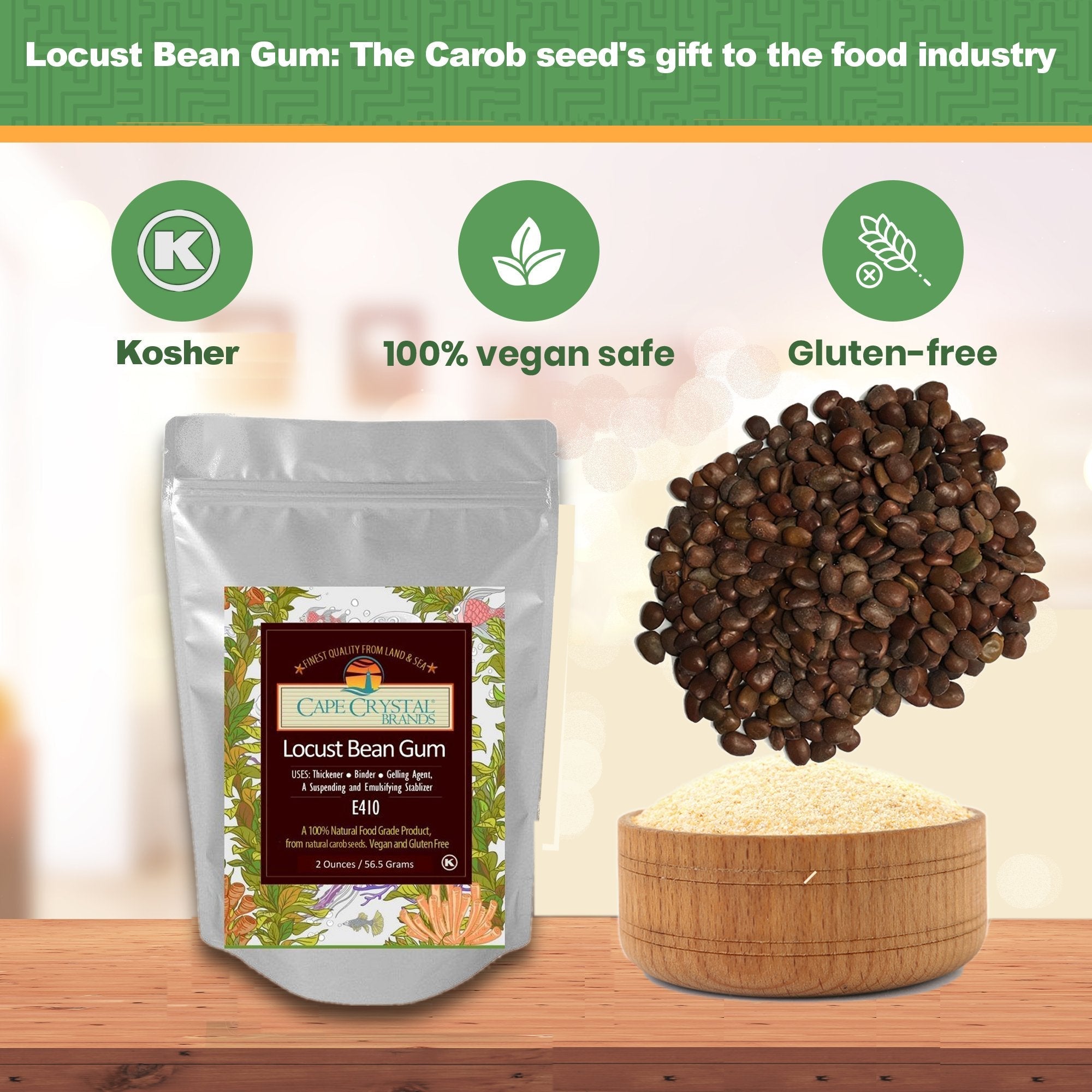 Hydrocolloid: Locust Bean Gum - Cape Crystal Brands