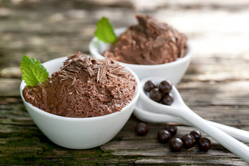 SPICED CHOCOLATE MOUSSE WITH CHOCOLATE PEARLS