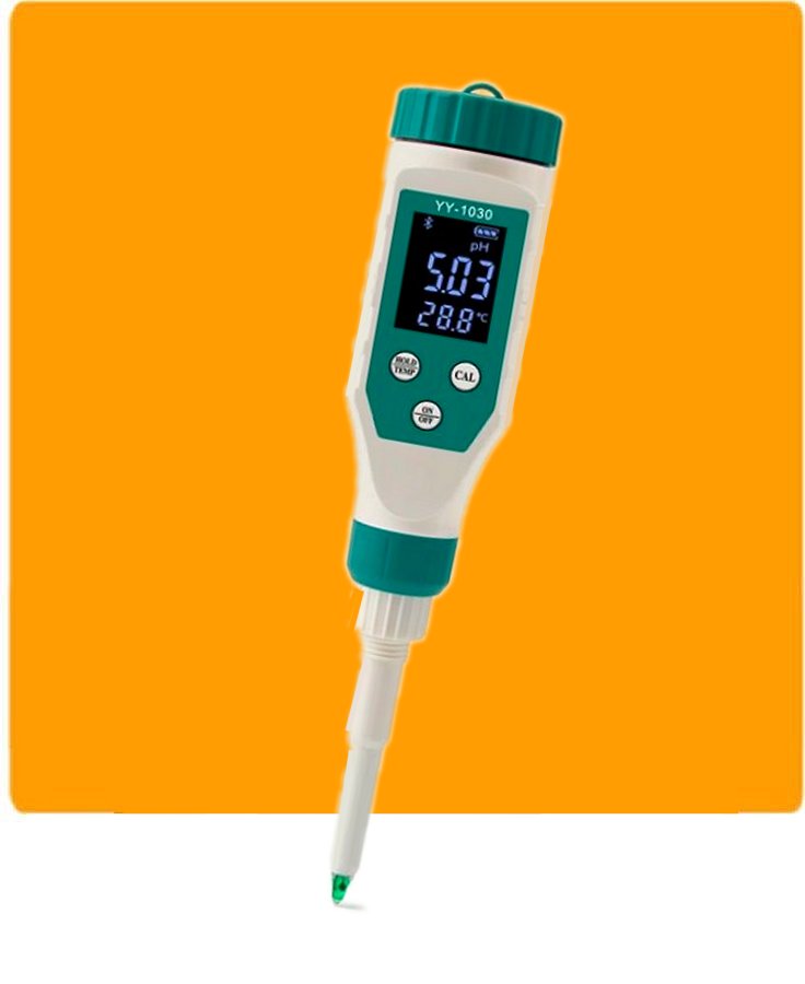 Digital Bluetooth Food PH Meter 0.00~14.00 High Accuracy Sensor Smart Temp Acidity Tester