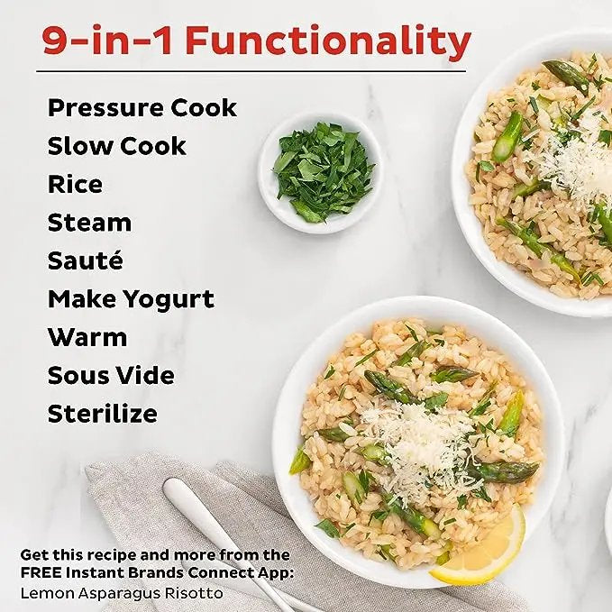 Instant Pot Duo Plus 9-in-1 Electric Pressure Cooker, Slow Cooker, Rice Cooker,Steamer,Sauté,Yogurt Maker,Warmer & Sterilizer