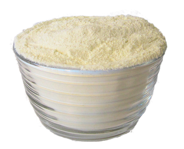 Typical Fruit Powder. Showing freeze dried lemon powder.