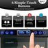 Magic Mill Food Dehydrator Machine control panel with 6 simple-touch buttons for temperature and time adjustments.
