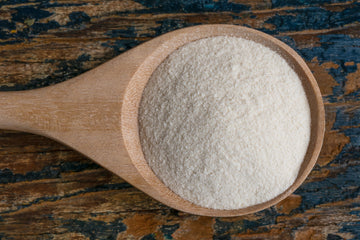Xanthan gum powder.