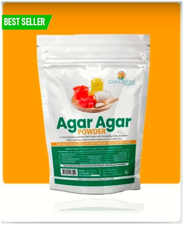 Agar Agar Powder, Vegan, Gelling, Thickening - Cape Crystal Brands