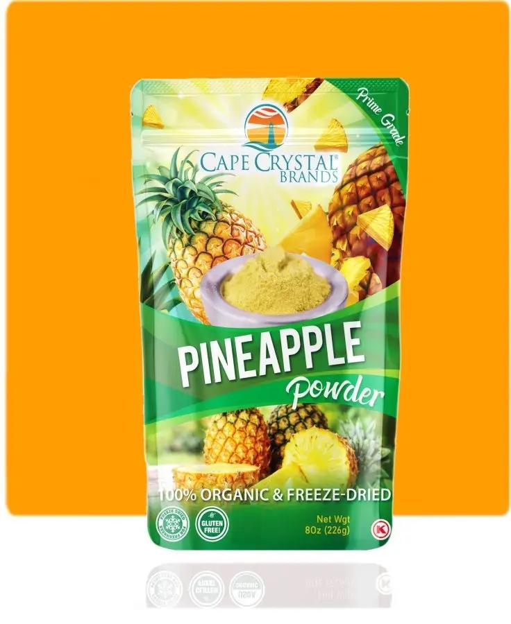 Cape Crystal Freeze Dried Pineapple Powder - Wonderful Flavoring for Drinks, Baking and Cooking - Cape Crystal Brands