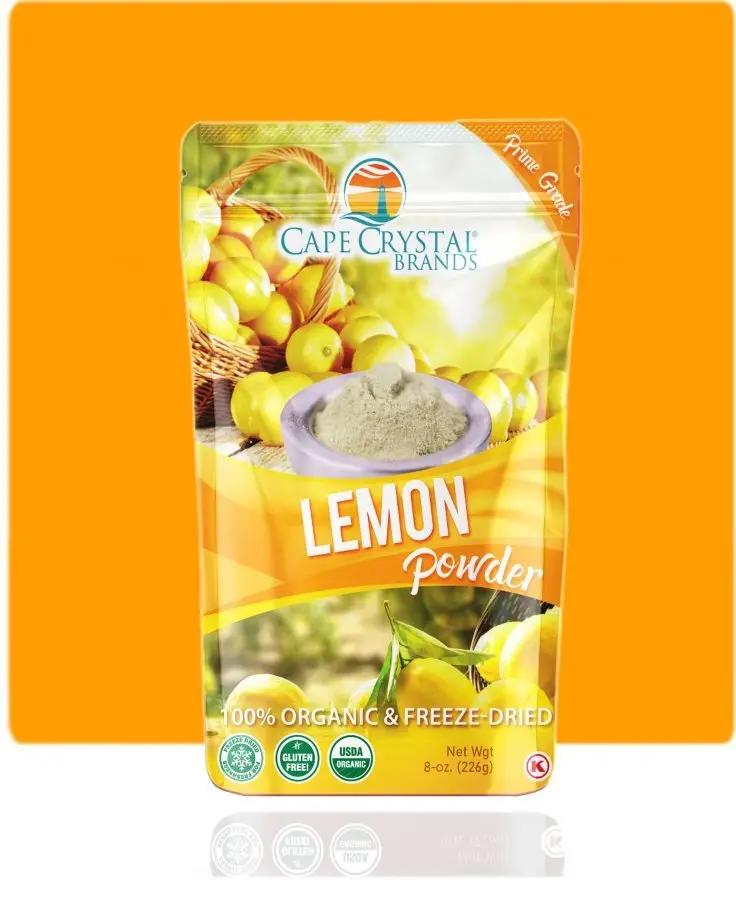 Cape Crystal Lemon Powder Goodness – 8-oz., Freeze-Dried - Cape Crystal Brands
