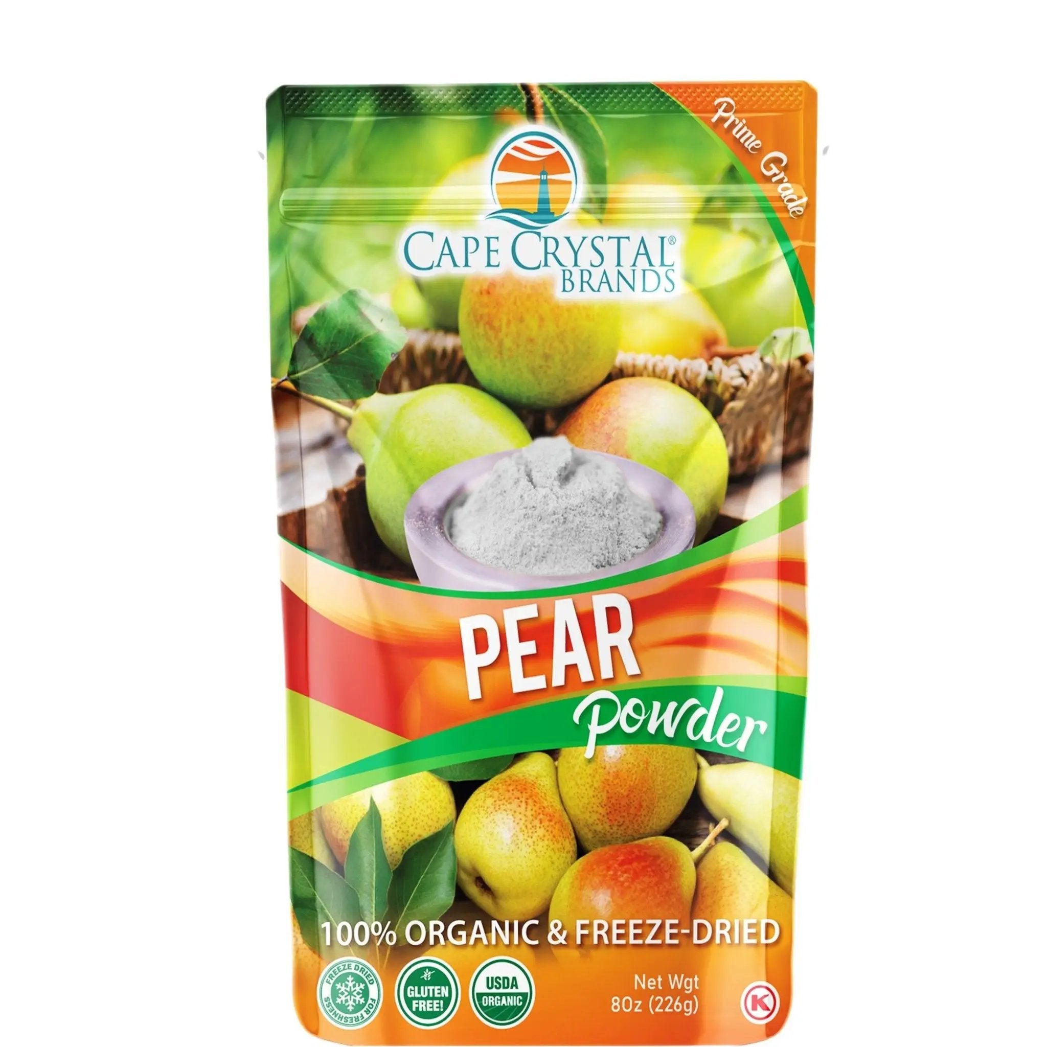 Cape Crystal Brands - Pear Powder - Freeze-Dried for Superior Taste