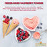 Cape Crystal Raspberry Powder 8 Oz – USDA Certified Organic, Freeze-dried (Equivalent to 800 Raspberries), Vegan, Non-GMO: Whole-Berry Powder - Cape Crystal Brands