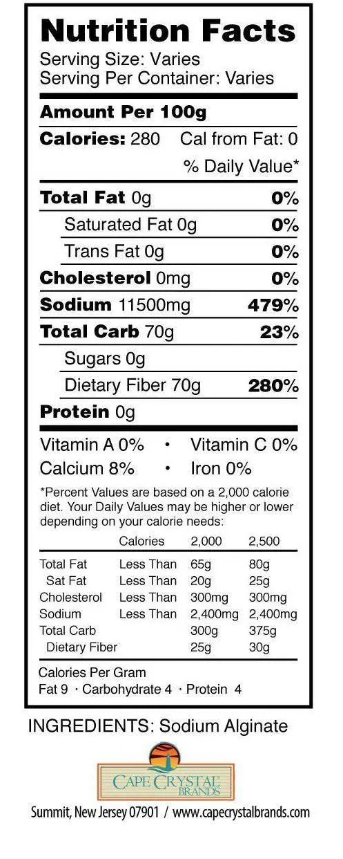 Sodium Alginate - Natural Thickener for Culinary Use – Cape