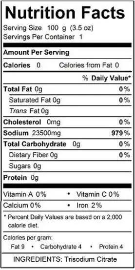 Sodium Citrate - Spherification and Cheeses - Cape Crystal Brands